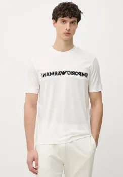 Emporio Armani tricou pentru barbati, cu lyocell imagine