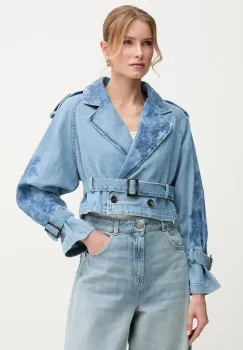 Ermanno Scervino geaca din denim de tranzitie, 56TD002EI4 imagine