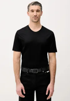 Eton tricou din bumbac culoarea negru, uni, 100002356 imagine