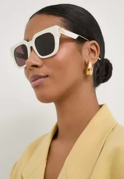 Etro ochelari de soare femei, culoarea alb imagine