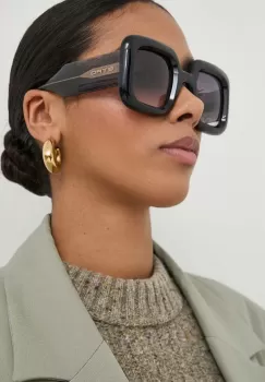 Etro ochelari de soare femei, culoarea negru imagine