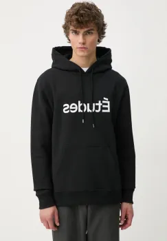 Etudes Studio bluza barbati, culoarea negru, cu gluga, cu imprimeu, H24MMSWE251 imagine
