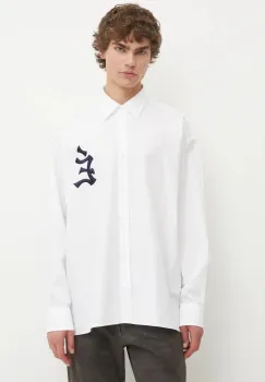 Etudes Studio camasa din bumbac barbati, culoarea alb, cu guler clasic, relaxed, H24MMSHI353 imagine