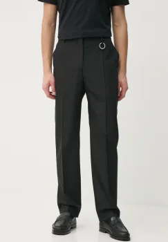 Etudes Studio pantaloni din lana culoarea negru, cu fason chinos, H24MMTRO851 imagine