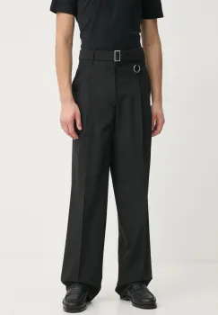 Etudes Studio pantaloni din lana culoarea negru, cu fason chinos, H24MMTRO870 imagine