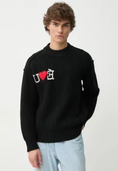 Etudes Studio pulover de lana barbati, culoarea negru, calduros, H24MMKNI605 imagine