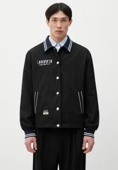 Evisu geaca Flat Knit Collar Coach culoarea negru, de tranzitie, 2ESHTM5JK1053 imagine
