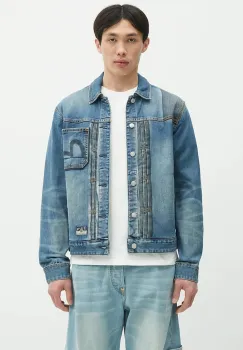 Evisu geaca jeans 2-tone Denim w Inserted Daicock de tranzitie, 2ESHTM5DJ1041 imagine
