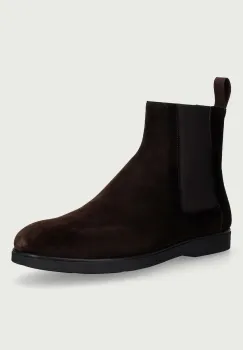 FABI  ghete scurte barbati din piele intoarsa Boston imagine