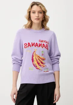Farm Rio pulover din amestec de lana culoarea violet, light, 352087 imagine
