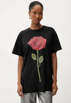 Farm Rio tricou din bumbac culoarea negru, 346292 imagine