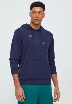 Fila bluza barbati, culoarea albastru marin, cu gluga, neted imagine