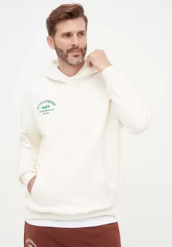 Fila bluza barbati, culoarea bej, cu gluga, neted imagine
