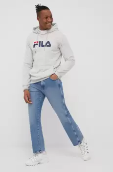 Fila bluza barbati, culoarea gri, cu imprimeu imagine