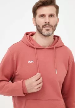 Fila bluza barbati, culoarea roz, cu gluga, neted imagine