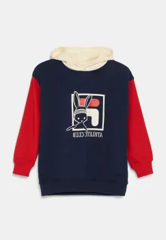 Fila bluza copii LIEBEROSE culoarea albastru marin, cu gluga, cu imprimeu, FAK0363 imagine