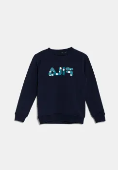 Fila bluza copii LIETH culoarea albastru marin, cu imprimeu, FAK0372 imagine