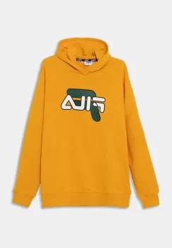 Fila bluza copii LOSSATAL culoarea galben, cu gluga, cu imprimeu, FAT0584 imagine