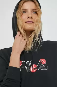Fila bluza femei, culoarea negru, cu imprimeu imagine