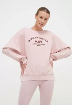 Fila bluza femei, culoarea roz, cu imprimeu imagine