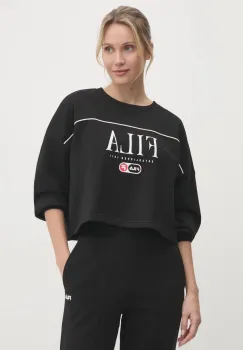 Fila bluza Lewistown femei, culoarea negru, cu imprimeu, FAW0912 imagine