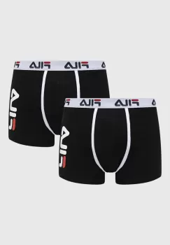 Fila boxeri 2-pack barbati, culoarea negru imagine