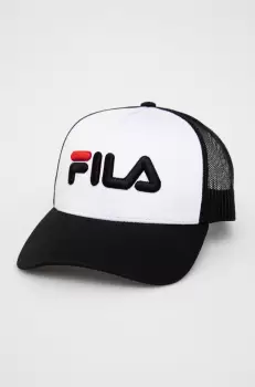 Fila caciula culoarea alb, cu imprimeu imagine