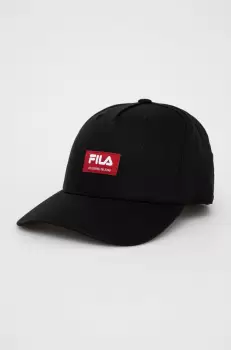 Fila caciula culoarea negru, cu imprimeu imagine