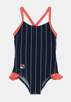 Fila costum de baie dintr-o bucata pentru copii LOMELLINA AOP culoarea albastru marin, FAK0422 imagine