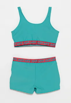 Fila costum de baie pentru copii din doua piese STETTFELD culoarea turcoaz, FAT0687 imagine