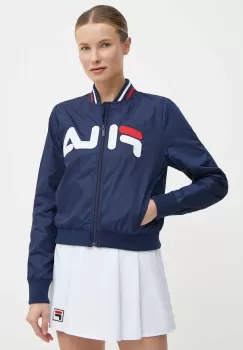 Fila geaca bomber Larkana femei, culoarea albastru marin, de tranzitie, FAW0758 imagine