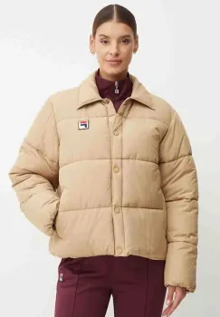 Fila geaca Leila femei, culoarea maro, de iarna, FAW0881 imagine