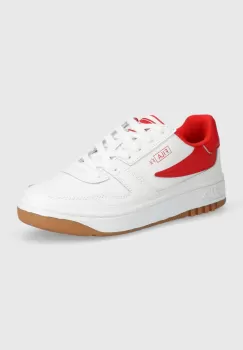 Fila ghete de piele FXVentuno culoarea rosu imagine