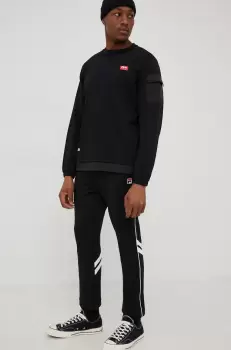 Fila pantaloni de trening barbati, culoarea negru, cu imprimeu imagine