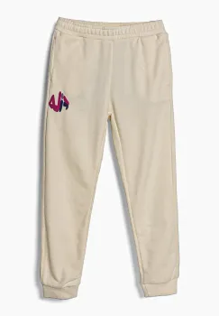 Fila pantaloni de trening din bumbac pentru copii LICHTENBORN culoarea bej, cu imprimeu, FAK0359 imagine