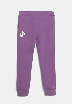 Fila pantaloni de trening din bumbac pentru copii LICHTENBORN culoarea violet, cu imprimeu, FAK0359 imagine