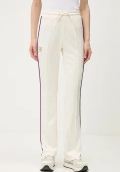 Fila pantaloni de trening Lamim culoarea bej, cu imprimeu, FAW1000 imagine