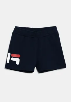 Fila pantaloni scurti copii BILICE culoarea albastru marin, cu imprimeu, talie reglabila, FAK0417 imagine