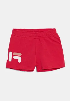 Fila pantaloni scurti copii BILICE culoarea roz, cu imprimeu, talie reglabila, FAK0417 imagine