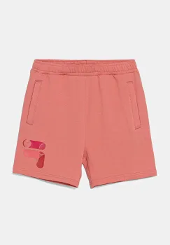 Fila pantaloni scurti copii LISINE culoarea portocaliu, cu imprimeu, talie reglabila, FAK0409 imagine