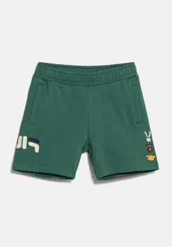 Fila pantaloni scurti copii LOBEZ culoarea verde, cu imprimeu, talie reglabila, FAK0396 imagine