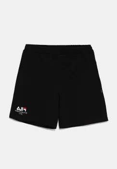 Fila pantaloni scurti copii LOHFELDEN culoarea negru, talie reglabila, FAT0628 imagine