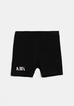 Fila pantaloni scurti copii LUTZERATH culoarea negru, cu imprimeu, FAT0648 imagine
