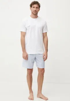 Fila pijama barbati, culoarea alb, cu imprimeu, FPS1139 imagine