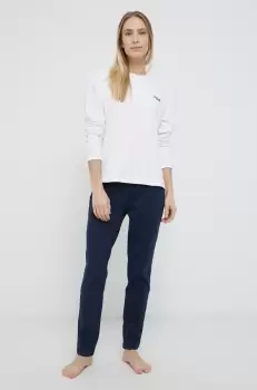 Fila Pijama femei, culoarea alb imagine