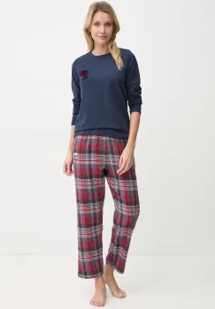 Fila pijama femei, culoarea albastru marin, FPW4193 imagine