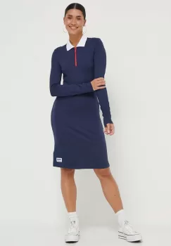 Fila rochie culoarea albastru marin, mini, drept imagine
