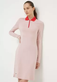 Fila rochie culoarea roz, mini, drept imagine