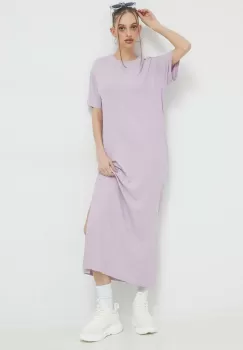 Fila rochie culoarea violet, maxi, drept imagine