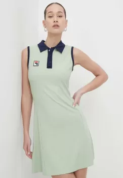 Fila rochie Lahore culoarea verde, mini, mulata, FAW0739 imagine